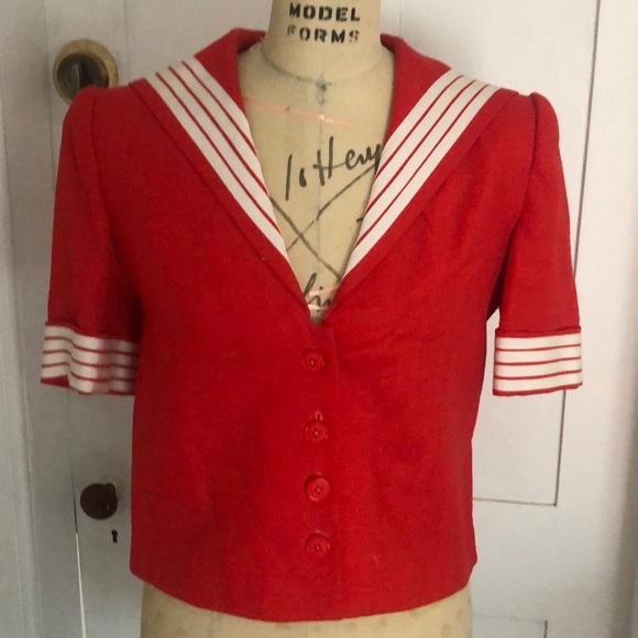 red and white striped sailor shirt